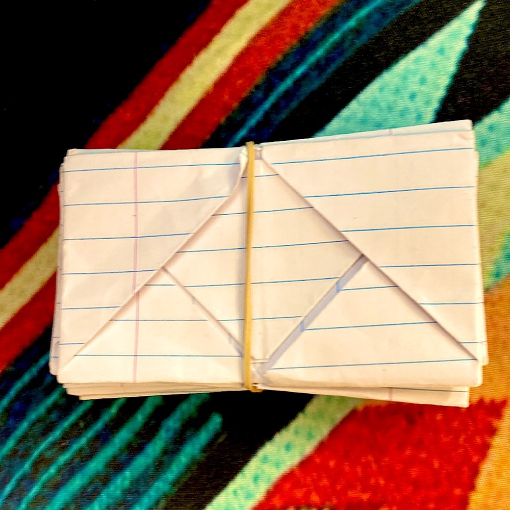 Envelope you can put a note inside and close it up